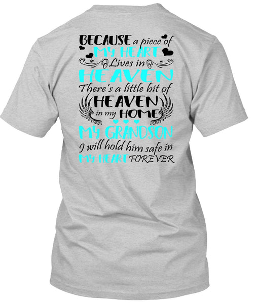 Heaven In My Home My Grandson T Shirt, I Love Grandson T Shirt