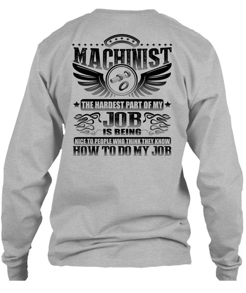 Machinist The Hardest T Shirt, I Love Machinist T Shirt