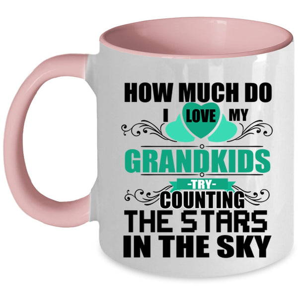 Counting The Stars In The Sky Coffee Mug, I Love My Grandkids Accent Mug