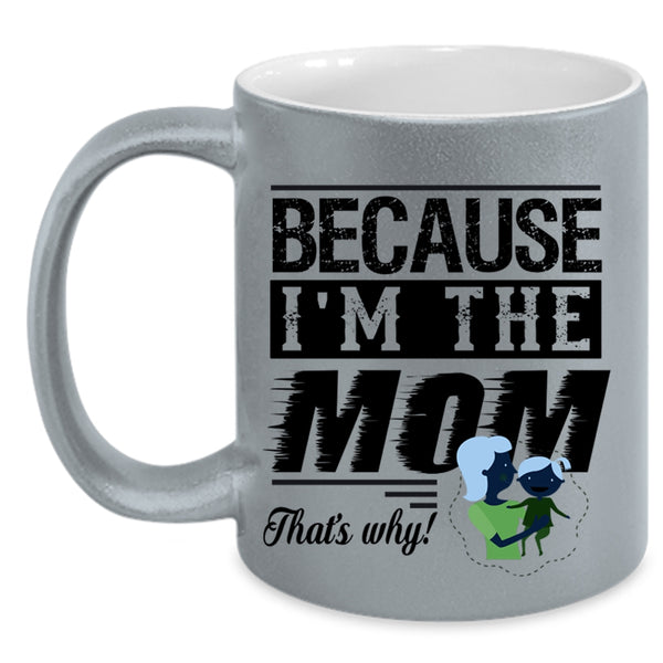 I Love My Mom Coffee Mug, Keep Calm And Call Mom Accent Mug