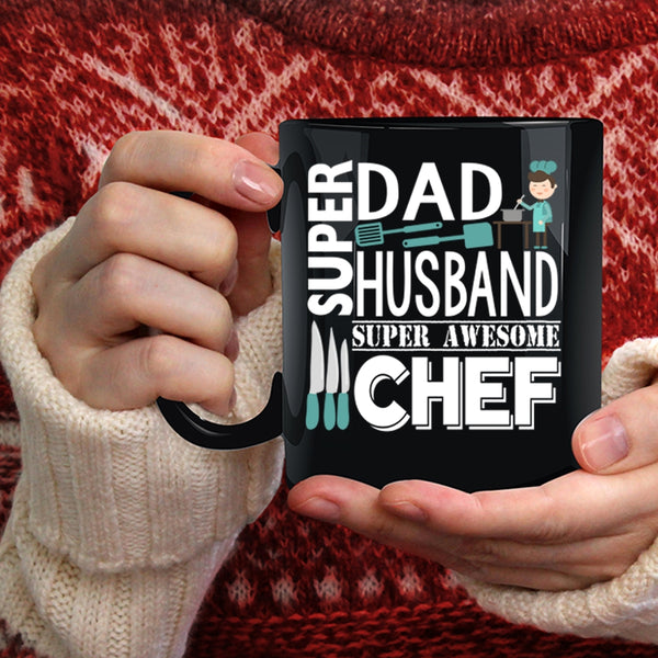 Dad And Husband Coffee Mug, Awesome Chef Coffee Cup