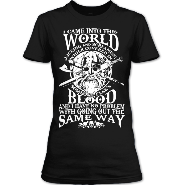 A black t-shirt with the shopify logo