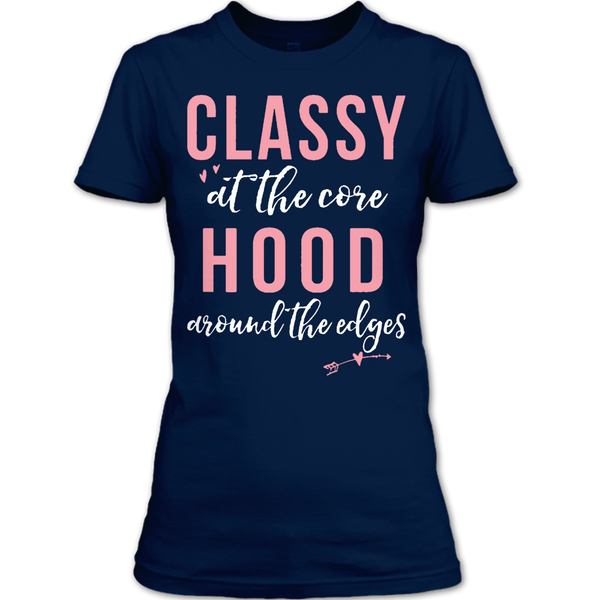 A black t-shirt with the shopify logo