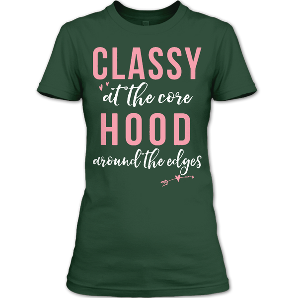 A black t-shirt with the shopify logo