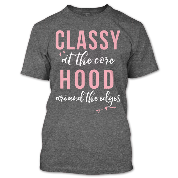 A black t-shirt with the shopify logo