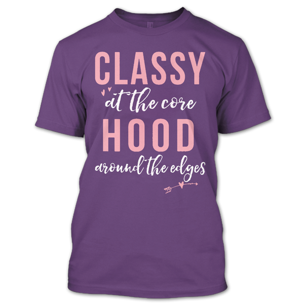 A black t-shirt with the shopify logo