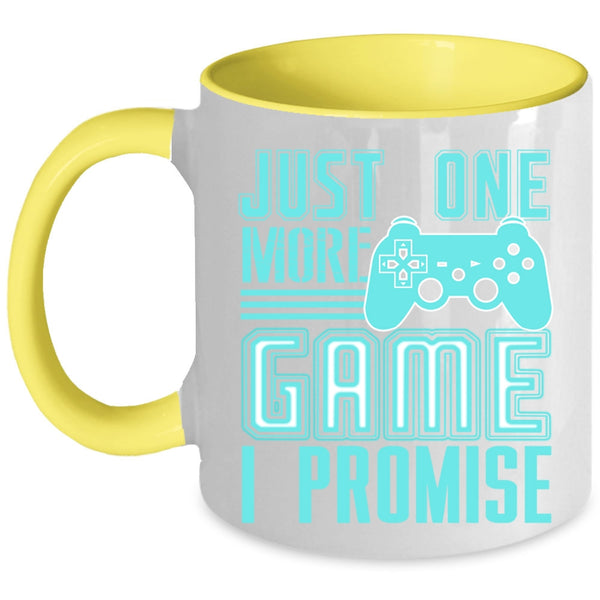 Cute Gift For Gamers Coffee Mug, Just One More Game I Promise Accent Mug