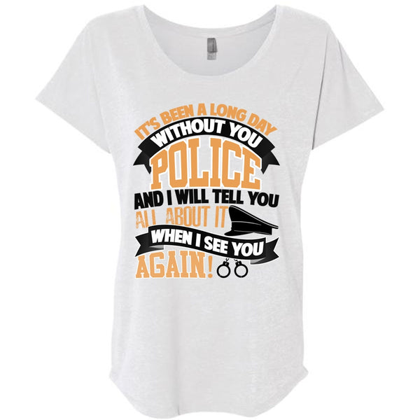 Long Day Without You Police T Shirt, I Love Police T Shirt, Awesome T-Shirts