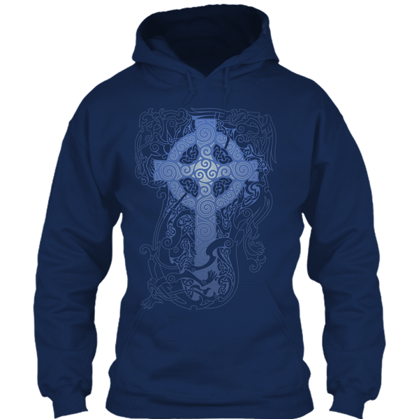 A black t-shirt with the shopify logo