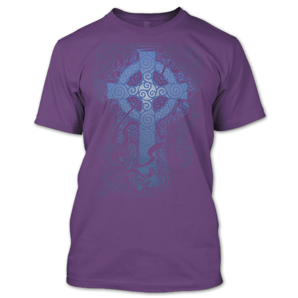 A black t-shirt with the shopify logo