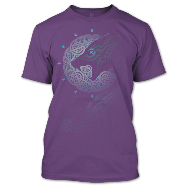 A black t-shirt with the shopify logo