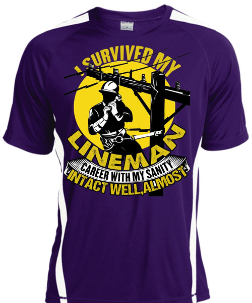 I Survived My Lineman T Shirt, I Love Lineman T Shirt, Cool Shirt
