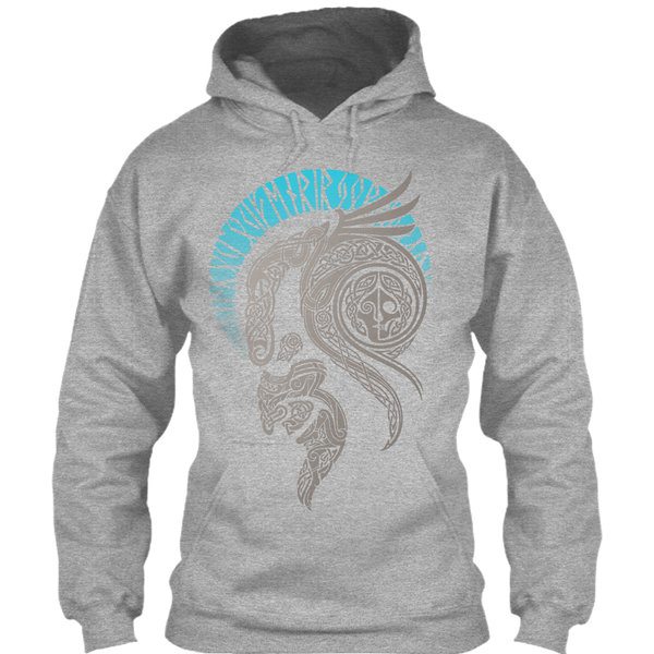 A black t-shirt with the shopify logo