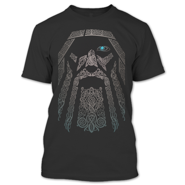 A black t-shirt with the shopify logo