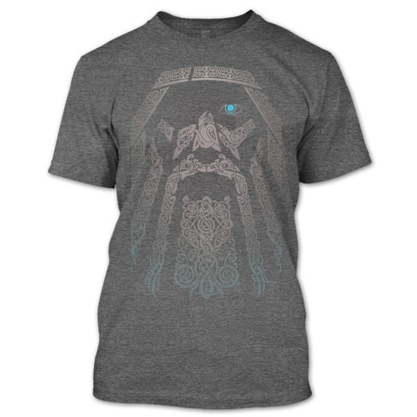 A black t-shirt with the shopify logo