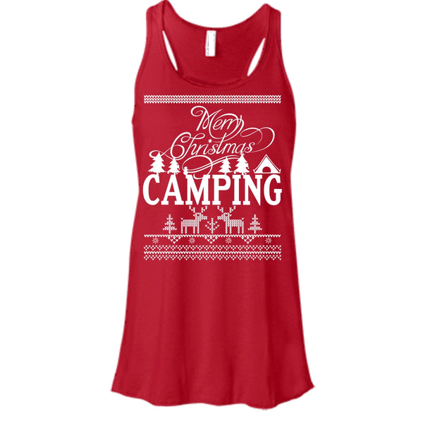 Merry Christmas Camping T Shirt, Coolest Camper Tank Top
