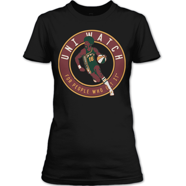 A black t-shirt with the shopify logo