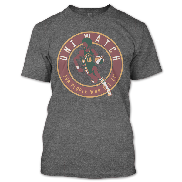 A black t-shirt with the shopify logo