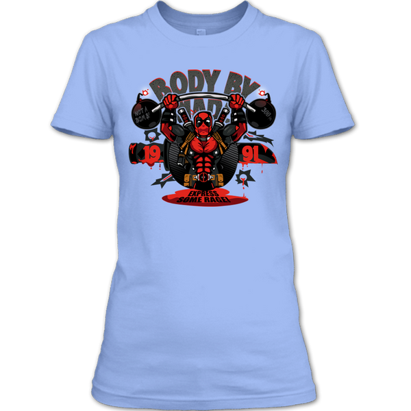 A black t-shirt with the shopify logo