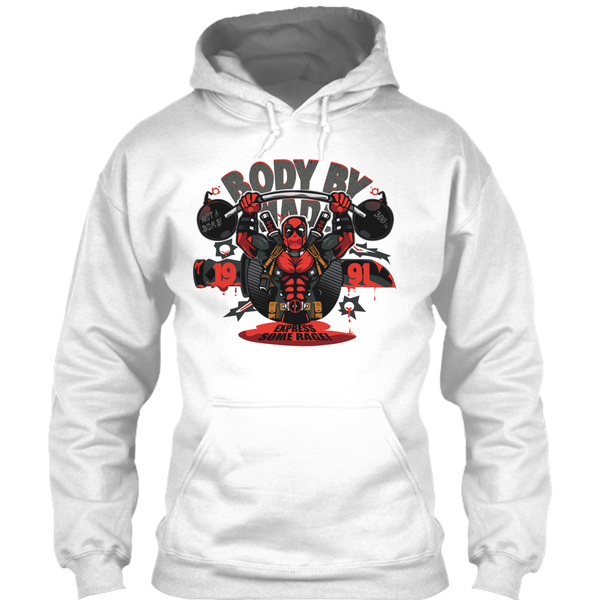 A black t-shirt with the shopify logo