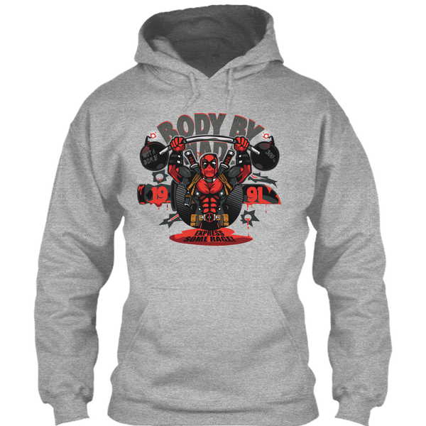 A black t-shirt with the shopify logo