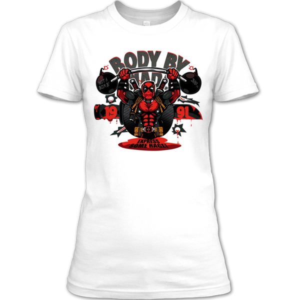 A black t-shirt with the shopify logo