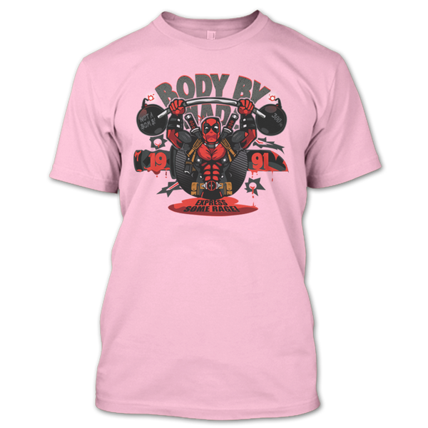 A black t-shirt with the shopify logo