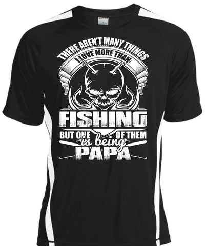 A black t-shirt with the shopify logo