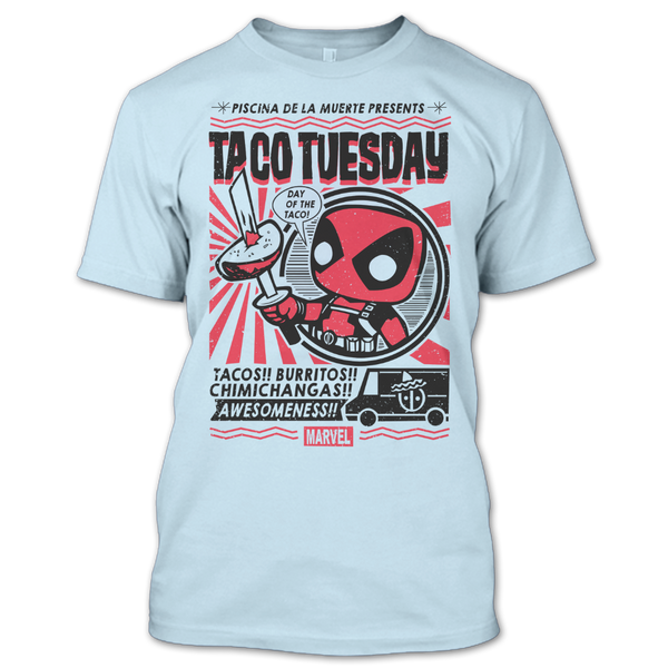 A black t-shirt with the shopify logo