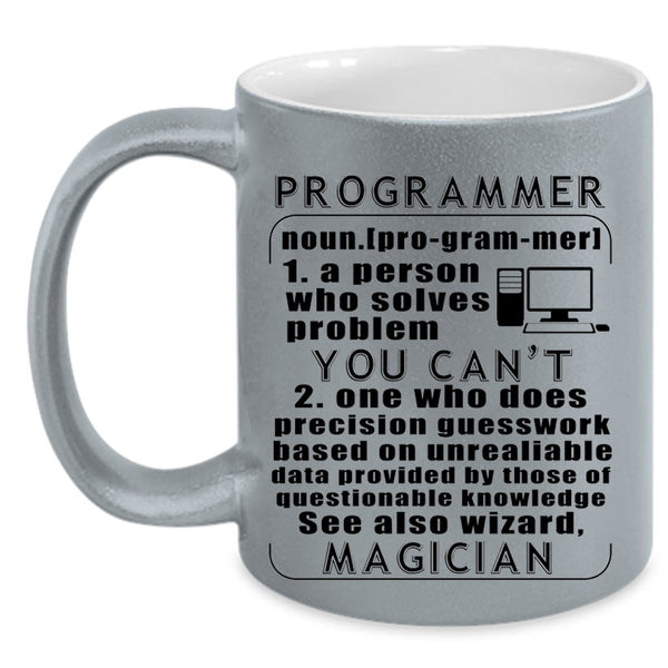 Cool Gift For Programmer Coffee Mug, Programmer Accent Mug