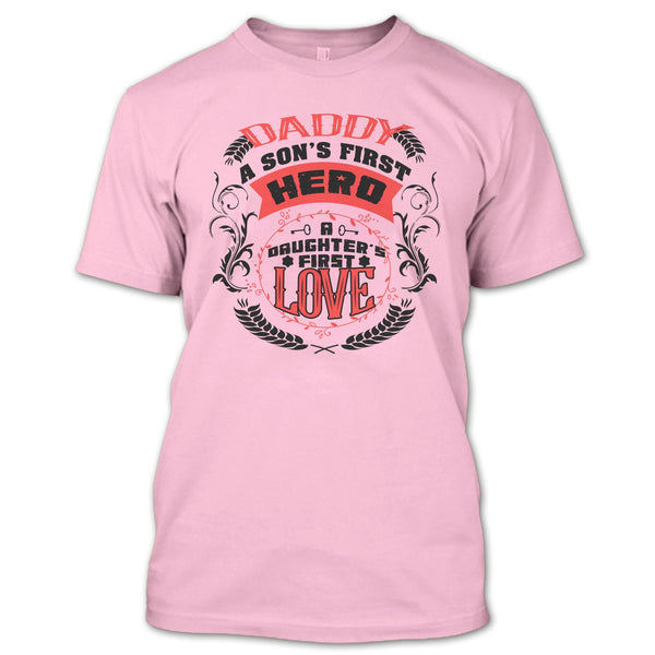 A black t-shirt with the shopify logo