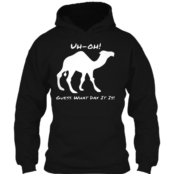 A black t-shirt with the shopify logo