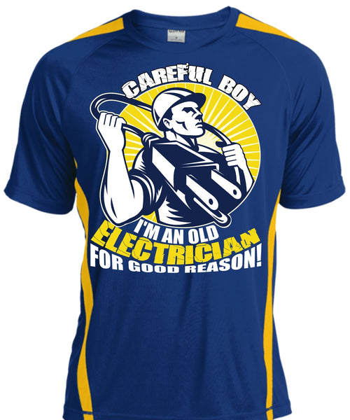 I'm An Old Electrician T Shirt, Being An Electrician T Shirt, Cool Shirt