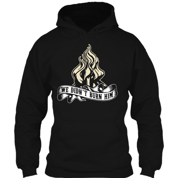 A black t-shirt with the shopify logo