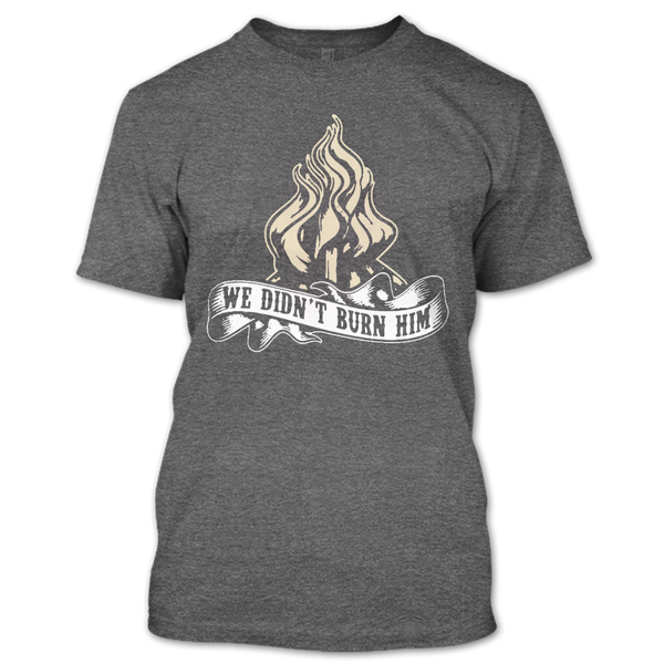 A black t-shirt with the shopify logo