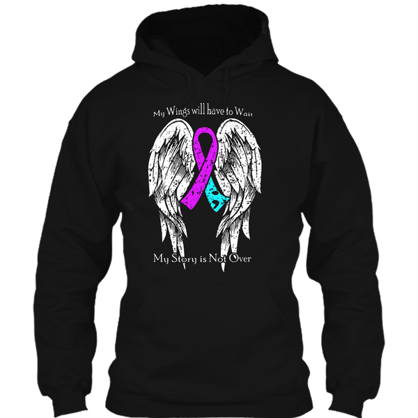 A black t-shirt with the shopify logo