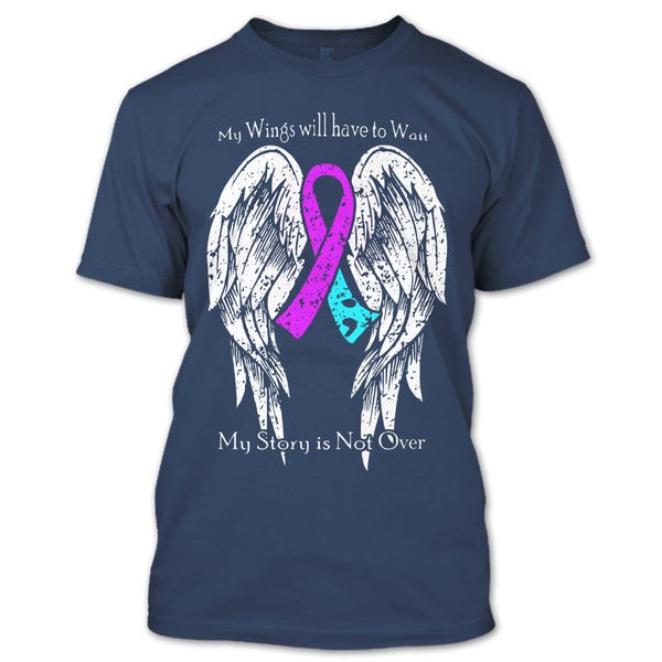 A black t-shirt with the shopify logo