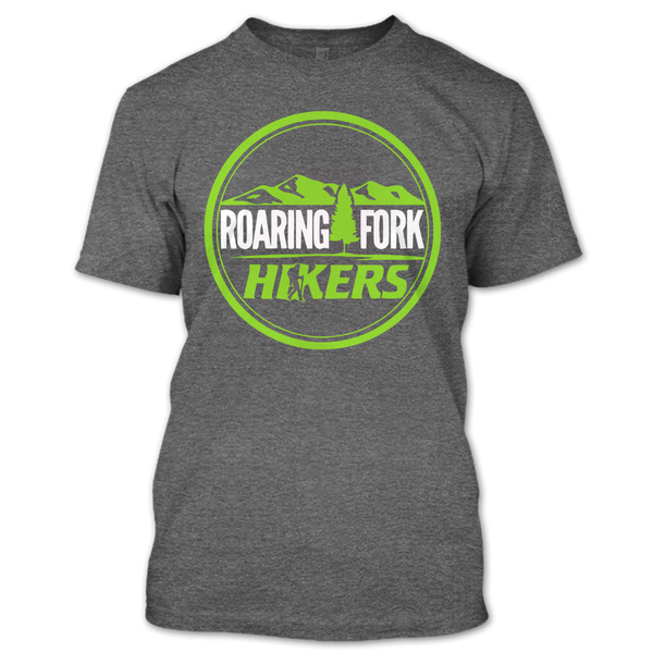 A black t-shirt with the shopify logo