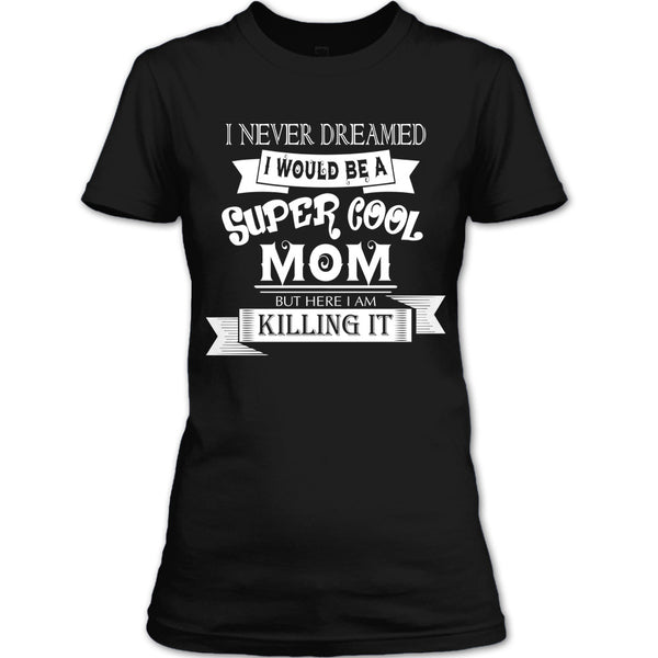 A black t-shirt with the shopify logo