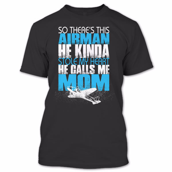 A black t-shirt with the shopify logo