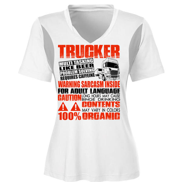 Trucker Multitasking Like Beer T Shirt, Adult Language T Shirt, Awesome T-Shirts