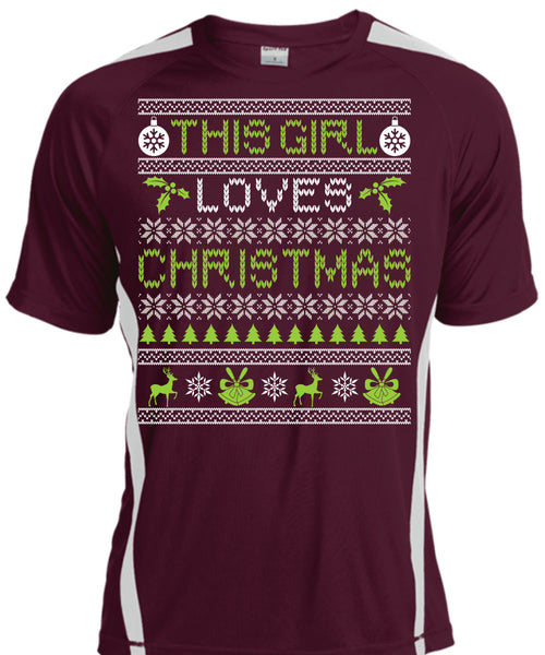 This Girl Loves Christmas T Shirt, Funny Winter T Shirt, Cool Shirt