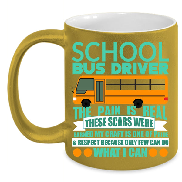 School Bus Driver Coffee Mug, Cute School Bus Driver Coffee Cup