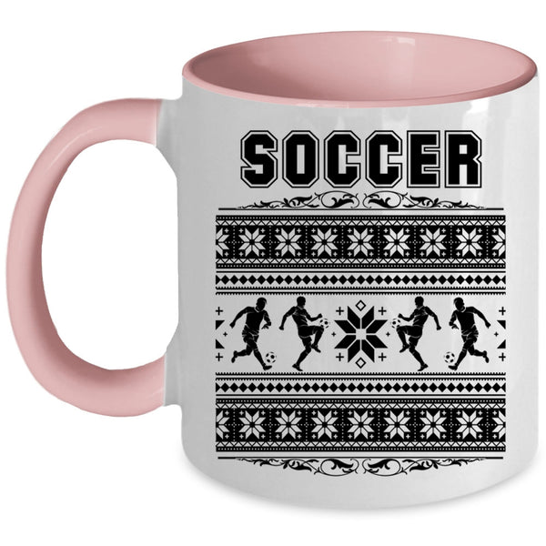 Noel Christmas Coffee Mug, Cool Soccer Accent Mug