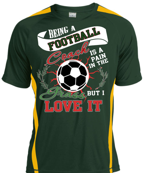 Being A Football Coach T Shirt, I Grass Live It T Shirt, Cool Shirt