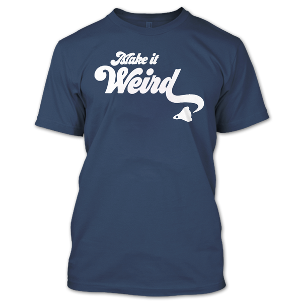 A black t-shirt with the shopify logo