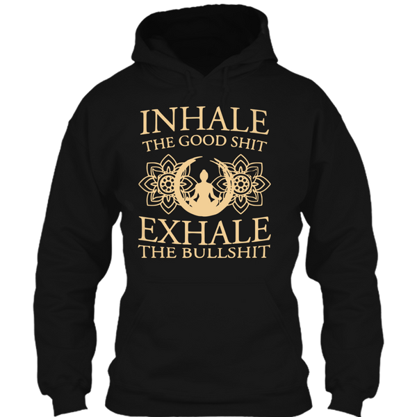 A black t-shirt with the shopify logo