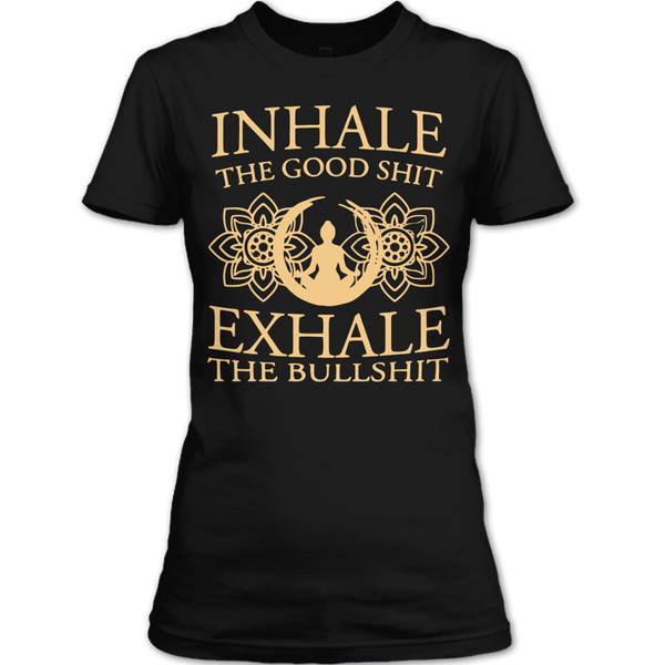 A black t-shirt with the shopify logo