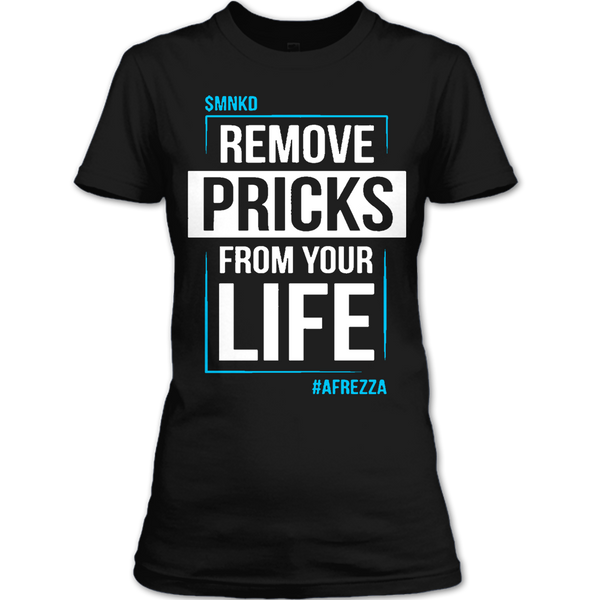 A black t-shirt with the shopify logo