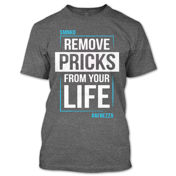 A black t-shirt with the shopify logo